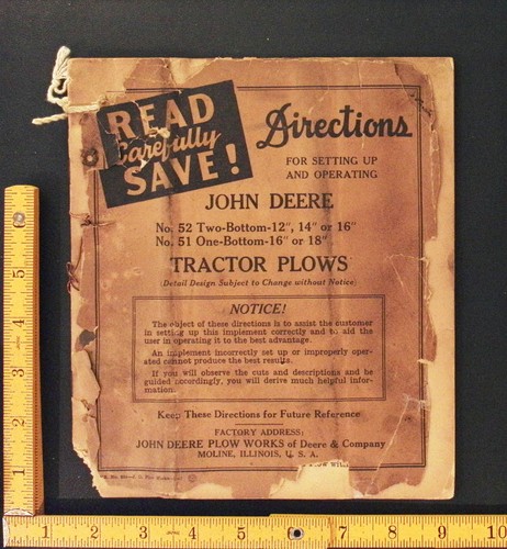 John deere 52 tractor - 51, &